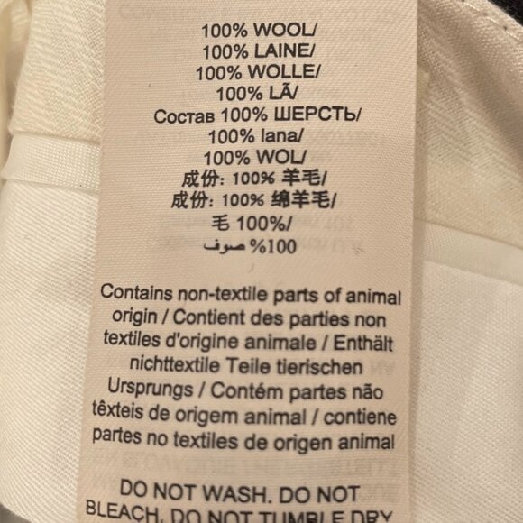 New Tory Burch 100% Wool Wide Leg Trouser Black 10, M $748 - Picture 9 of 10